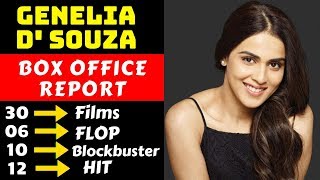 Lost Actress Genelia D Souza Hit And Flop All Movies List With Box Office Collection Analysis [upl. by Irrep]