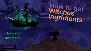 How to find witches ingredient  Roblox Fisch [upl. by Hanikas59]