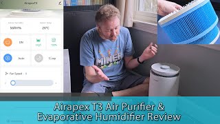 DOUBLE FILTERING SYSTEM  Airapex T3 Air Purifier and Evaporative Humidifier Review [upl. by Eatnahc]