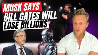 Elon Musk says Bill Gates will be obliterated with Teslas advanced AI [upl. by Ahsiekar]