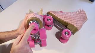 Pink Tartan Impala Roller Skates Overview [upl. by Yelahs]