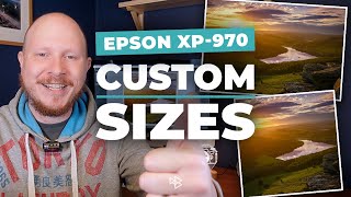 Epson XP 970  How to Set Up Custom Sizes [upl. by Auod]