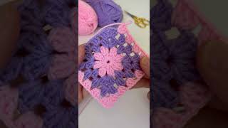 EASY CROCHET 😍🌸 How to crochet a granny square for beginners  Step by Step crochet tutorial [upl. by Romola]