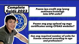 Paano ang Pag Upload at Ipacredit ang Mga Certificates na Hindi pa Accredited ng CPDPRC w CPDAS [upl. by Antone]