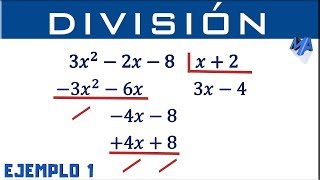 División de polinomios  Ejemplo 1 [upl. by Wileen]