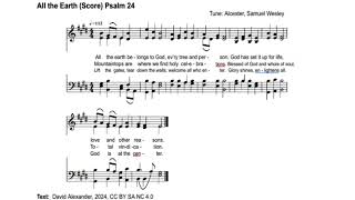 All the Earth Score Psalm 24 [upl. by Lindly935]