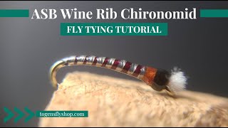 ASB Wine Rib Chironomid  Fly Tying Tutorial [upl. by Einnaffit131]