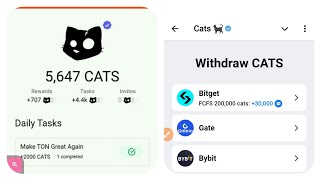 How to Connect Bybit wallet to Cats airdrop [upl. by Glenna676]