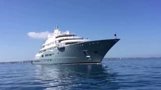 RADIANT Yacht built in 2009 by Lurssen 36089ft 110m visit Ibiza amp Formentera  Mega Yacht [upl. by Llertnom]