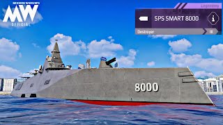 SPS SMART 8000  New Destroyer🔥full review amp gameplay  Modern Warships [upl. by Ekihc]