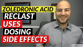 Zoledronic Acid Reclast  Pharmacist Review  Uses Dosing Side Effects [upl. by Eiblehs]