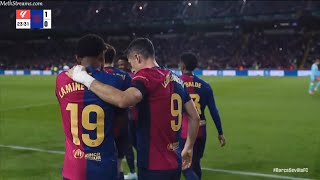 LEWANDOWSKI GOAL  BARCELONA VS SEVILLA  LA LIGA [upl. by Olshausen427]