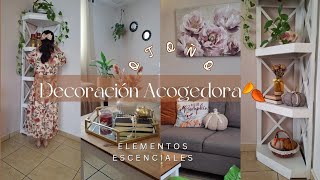 ✅️CÓMO DECORAR CON POCOS ELEMENTOS🍂OTOÑO 2024🍁SALA PEQUEÑA🐿 [upl. by Cooper]