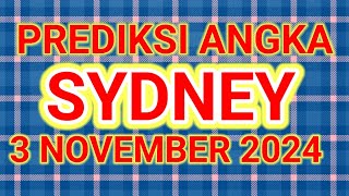 PREDIKSI ANGKA MAIN SDY HARI INI 3 NOVEMBER 2024 [upl. by Enrak600]