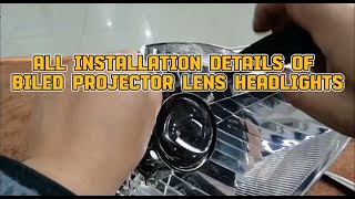 How To Replace H4 Halogen Bulb With 3 Inch Laser Bi LED Projector Lens Headlights howtoinstall [upl. by Davy]