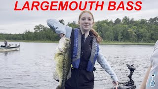 Fishing Northern Minnesota for LARGEMOUTH BASS [upl. by Klimesh]