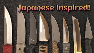 Collection Vid Japanese Inspired Fixed Blades Tanto Kwaiken Kiridashi Check em Out [upl. by Chiquia]