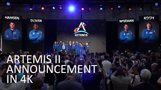 Artemis II Announcement in 4k [upl. by Poyssick]