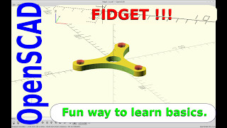 OpenSCAD  Code a Fidget Spinner [upl. by Daht]