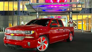 2016 Silverado 58 drop on 24s infamous wheels 🔥 [upl. by Adohr222]