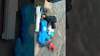 HUNTING TOYS GUNSAK47M16SHOTGUNREVOLVERGLOCK PISTOLWATERGUN shorts short subscribe toys [upl. by Yazbak894]