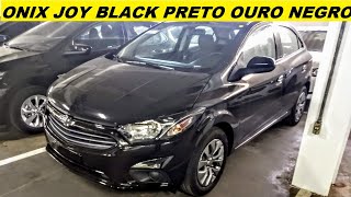 Detalhes novo Chevrolet Onix Joy Black preto ouro negro 2020 [upl. by Alburga]