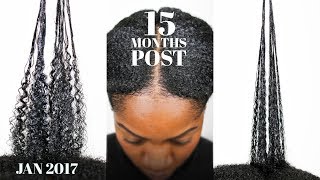 Transitioning To NATURAL HAIR 15 Months Post Relaxer Hair Update Jan 2017 [upl. by Htezzil]