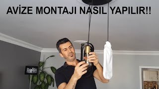 Avize montajı nasıl yapılır  AvizeMontajıNasılyapılırvlog [upl. by Mariska]