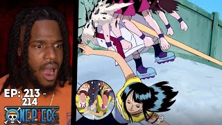 ROBIN WAS CLUTCH LITERALLY  ONE PIECE REACTION EPISODE 213  214  ANIME  SUB [upl. by Natale141]