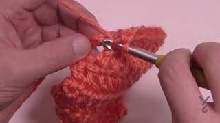 BEGINNER Double Crochet Front Post dcfp [upl. by Cutter]