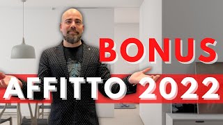 BONUS AFFITTO 2022  Cosè Come funziona e Requisiti [upl. by Siana116]