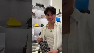 BUYING HIS FIRST DIOR BAG… 🤭💸 shorts [upl. by Hastings803]