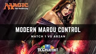 MTG Modern Mardu Control  Match 1 VS Abzan [upl. by Atteiluj386]