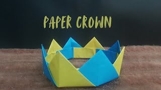 Origami Paper Crown 👑 How to make paper crown  The Creative Kidz [upl. by Alayne750]