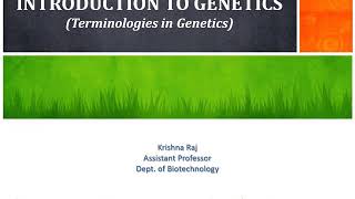 INTRODUCTION AND TERMINOLOGIES IN GENETICS MALAYALAM [upl. by Avahc554]