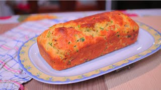 plumcake salato  torta salata soffice con zucchine porri e patate [upl. by Elleimac170]