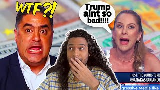 Leftist Ana Kasparian shocks Cenk Uygur by DEFFENDING Donald Trump [upl. by Wills289]