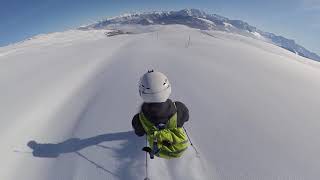 Skiing powder in Laax [upl. by Amalle]