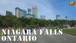 Niagara Falls Ontario  4K Downtown Tour [upl. by Minsat732]