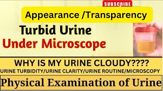 Appearancetransparancy urine examination [upl. by Novhaj]