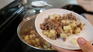 Receta muy facil de carne molida con papas [upl. by Stephenson]