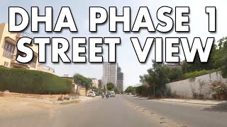 DHA PHASE 1 STREET VIEW KARACHI 2020 Karachi City Street View 2020 Defence Phase 1 Karachi  4K HD [upl. by Ylecic74]