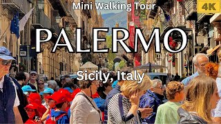 🇮🇹 Palermo Sicily Italy Walking Tour 2024 4k sicily italy palermo [upl. by Ahsienel]