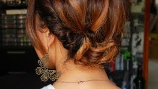 Tuto coiffure 1  Un chignon bohème simple et rapide avec le headband [upl. by Carr]