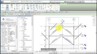 REVIT STRUCTURAL PROJECT 18 BRACING AND TAGS [upl. by Pinchas]