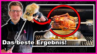 100  GARANTIE So GELINGT die ENTE vom Drehspieß  SonntagsBBQ [upl. by Dreeda]