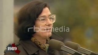 Christa Wolf speaks on Alexanderplatz Berlin November 4 1989 [upl. by Reynard867]