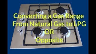 Gas Cooktop Natural Gas to LPG Conversion by ezy2learn [upl. by Anera]