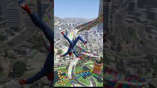 GTA 5 Unforgettable Water Slide Ragdoll Spiderman  Op Moment [upl. by Ahk726]