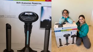 Singing Machine Karaoke WiFi Karaoke Pedestal With 7quot Touchscreen Display UNBOXING And REVIEW [upl. by Nafri484]